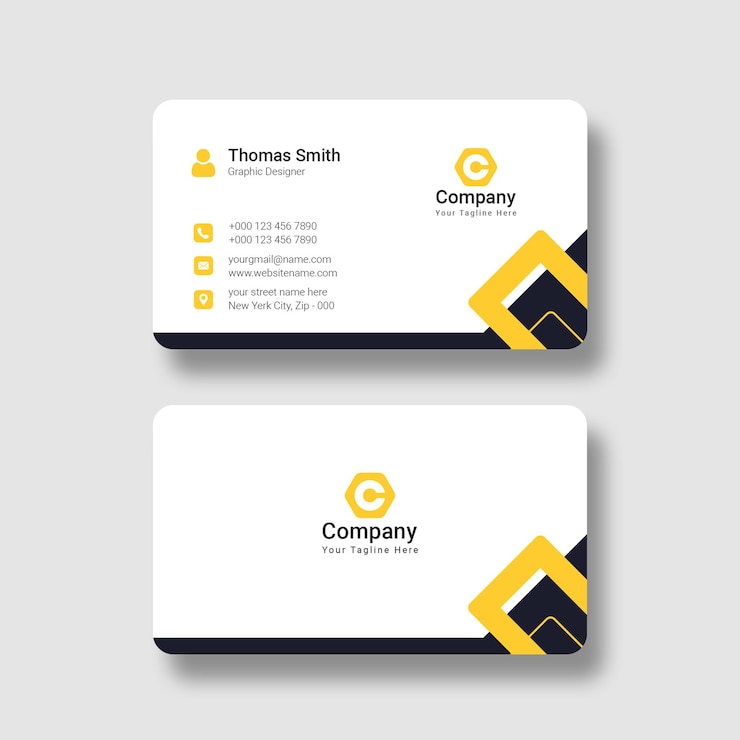 Free PSD modern professional business card template
