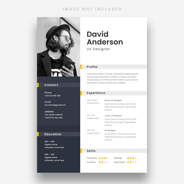 Modern resume template