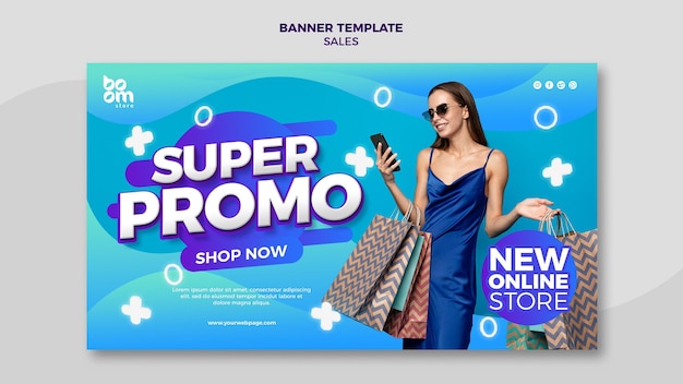 Modern sales banner template