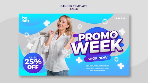 Modern sales banner template