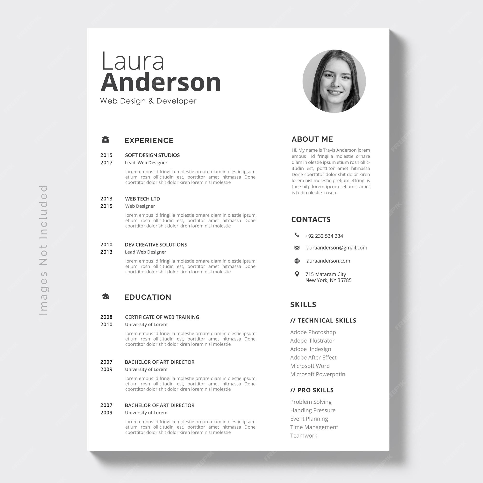 Cv Template PSD, 20,000+ High Quality Free PSD Templates for Download