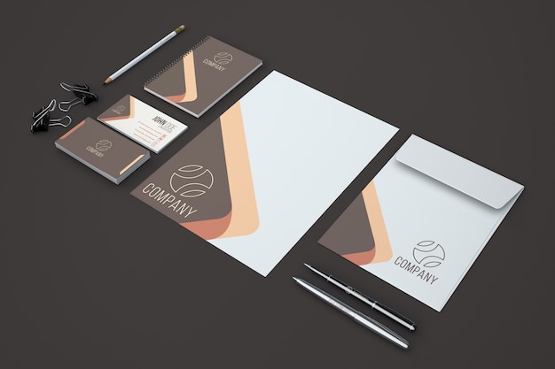 Modern stationery showcase