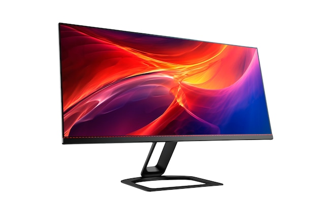 Modern tv screen isolated