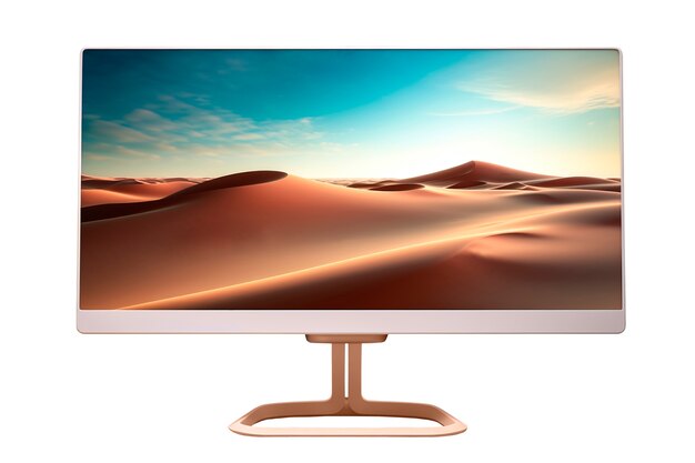 Free PSD modern tv screen isolated