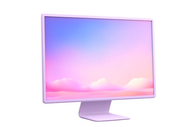 Modern tv screen isolated