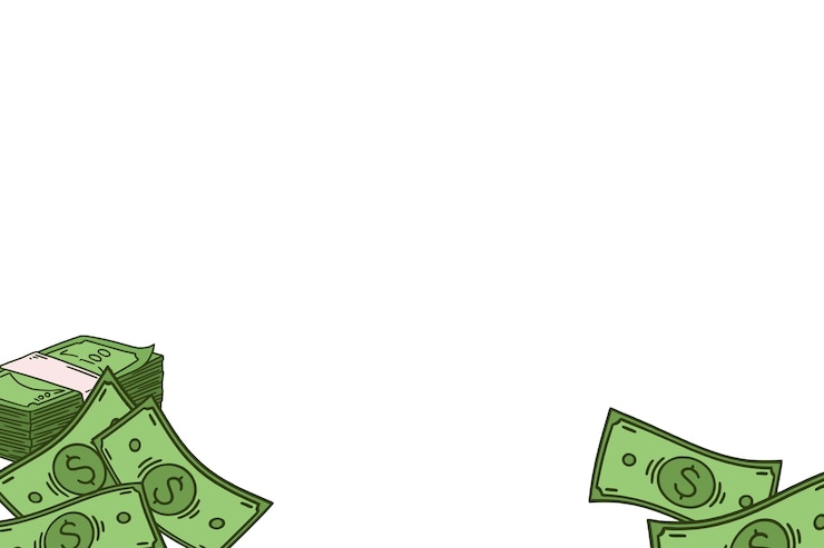 無料PSD お金のイラストを孤立させた