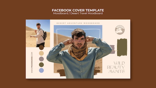 Free PSD moodboard template design