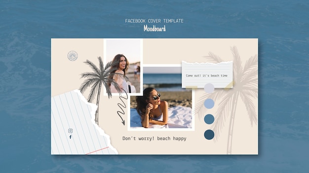 PSD gratuito progettazione del modello di moodboard