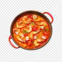 Free PSD moqueca isolated on transparent background