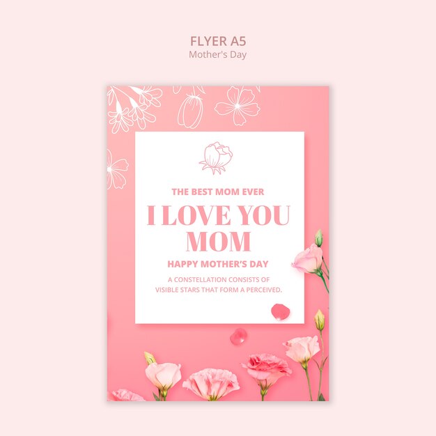 mother's day celebration template
