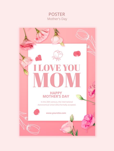 Mother's day celebration template