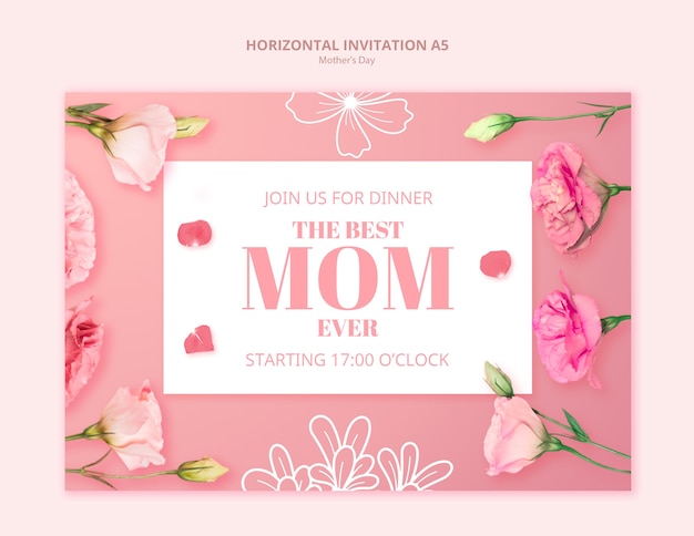 Mother's day celebration template