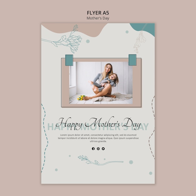 mother's day flyer template