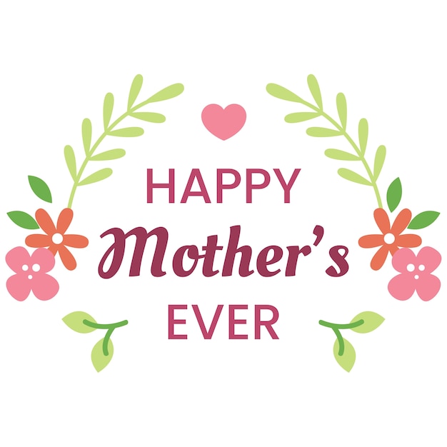 Free PSD mother's day lettering design