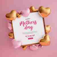 Free PSD mother's day sale social media post design template