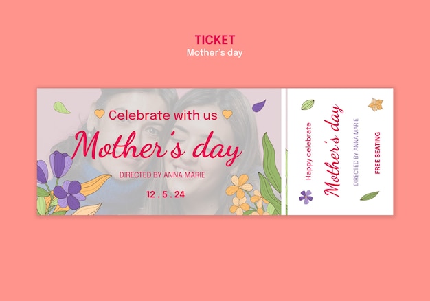 Free PSD mother's day template design