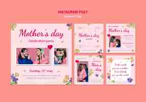 Free PSD mother's day template design