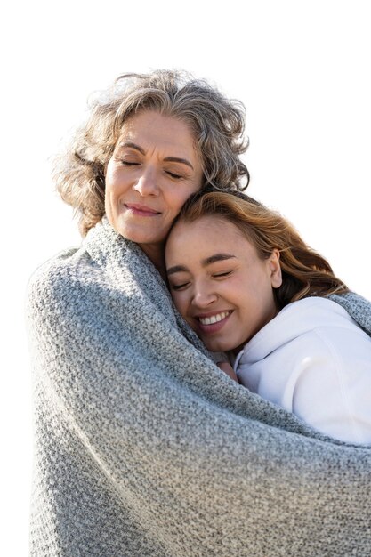 mother spending time outdoors with her daughter