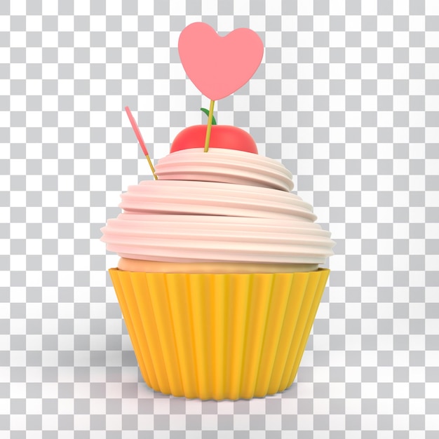 PSD gratuito cup cake per la festa della mamma