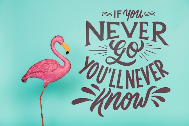 Motivational lettering quote for holidays traveling concept