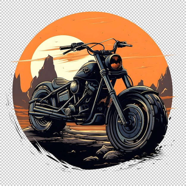 Free PSD motorcycle badge logo