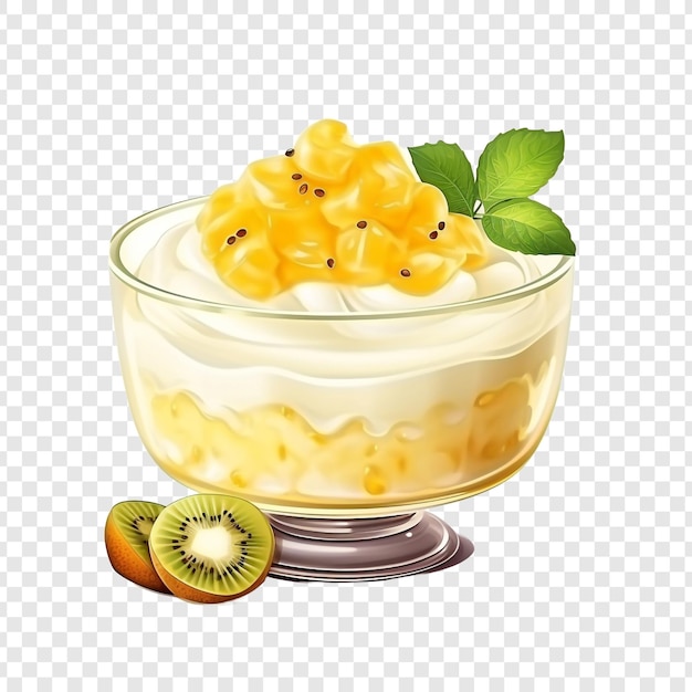 Free PSD mousse do maracuja isolated on transparent background