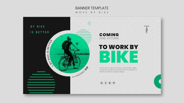 Move by bike banner style