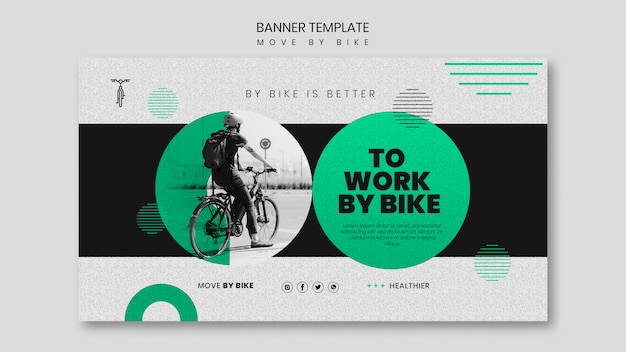 move by bike banner template