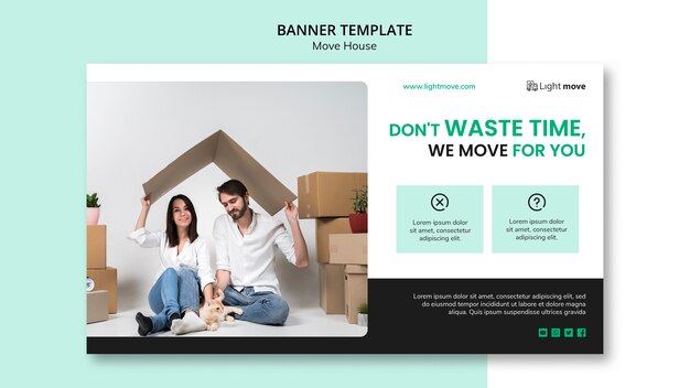 Move house banner template