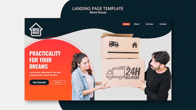 Move house landing page