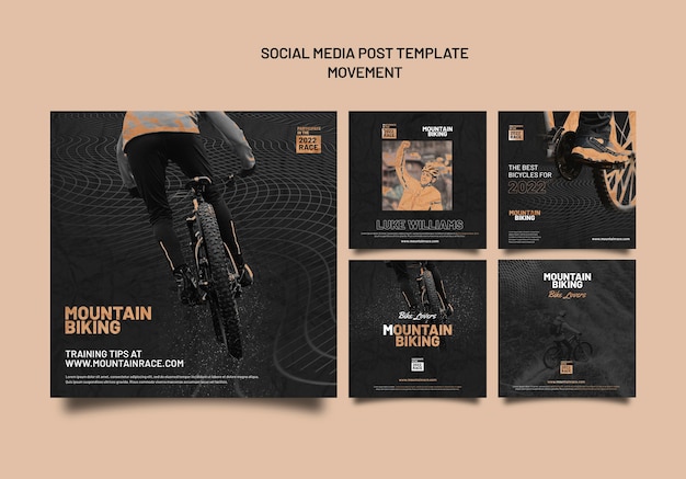 Movement instagram post template