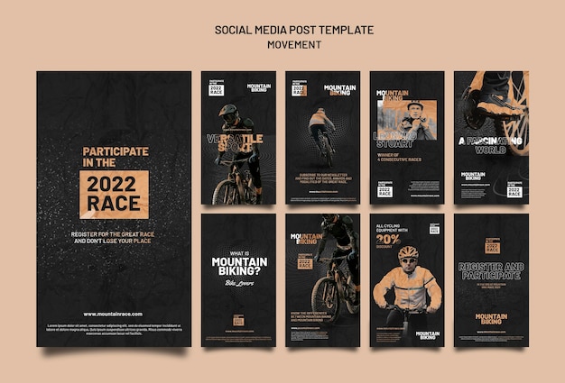 Movement instagram stories template