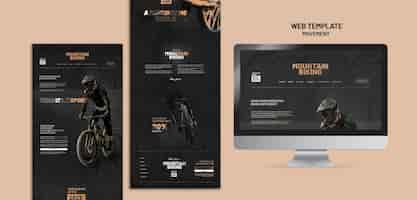 Free PSD movement web template template