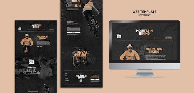 Movement web template template