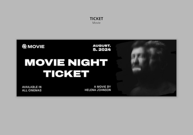 Free PSD movie template design