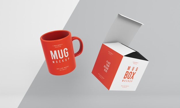 Mug box mock-up assortment