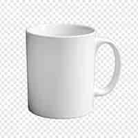 Free PSD mug isolated on transparent background