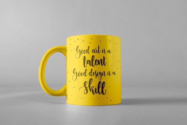 Mug mockup with quote