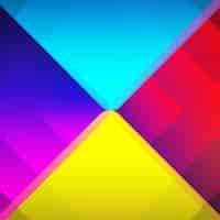 Бесплатный PSD Фон многоцветных треугольников