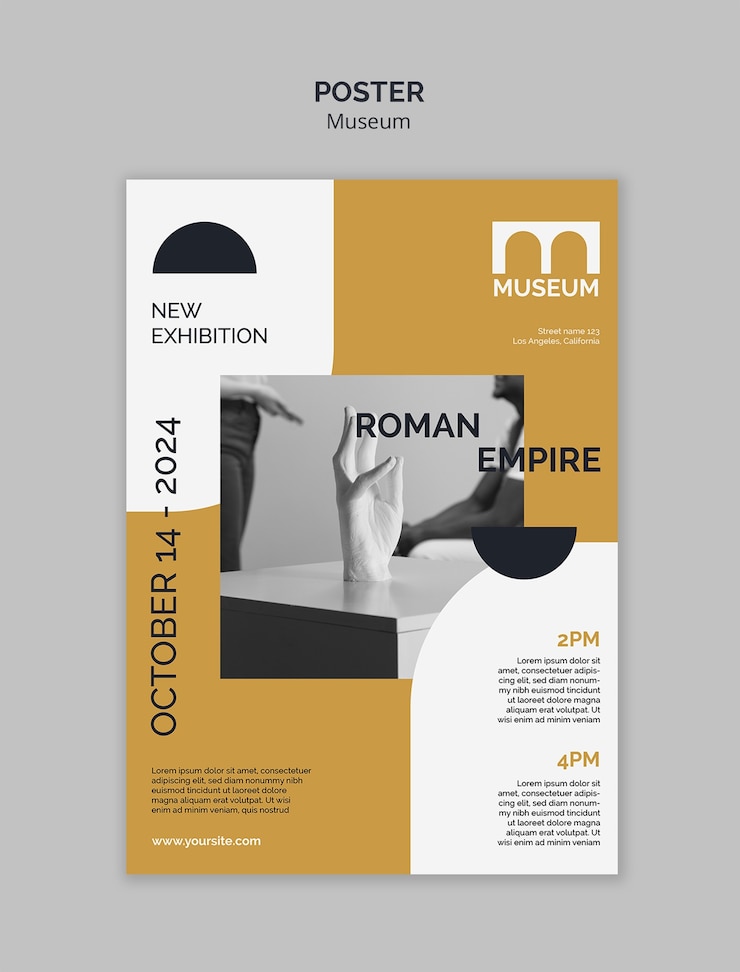 Free PSD museum template design
