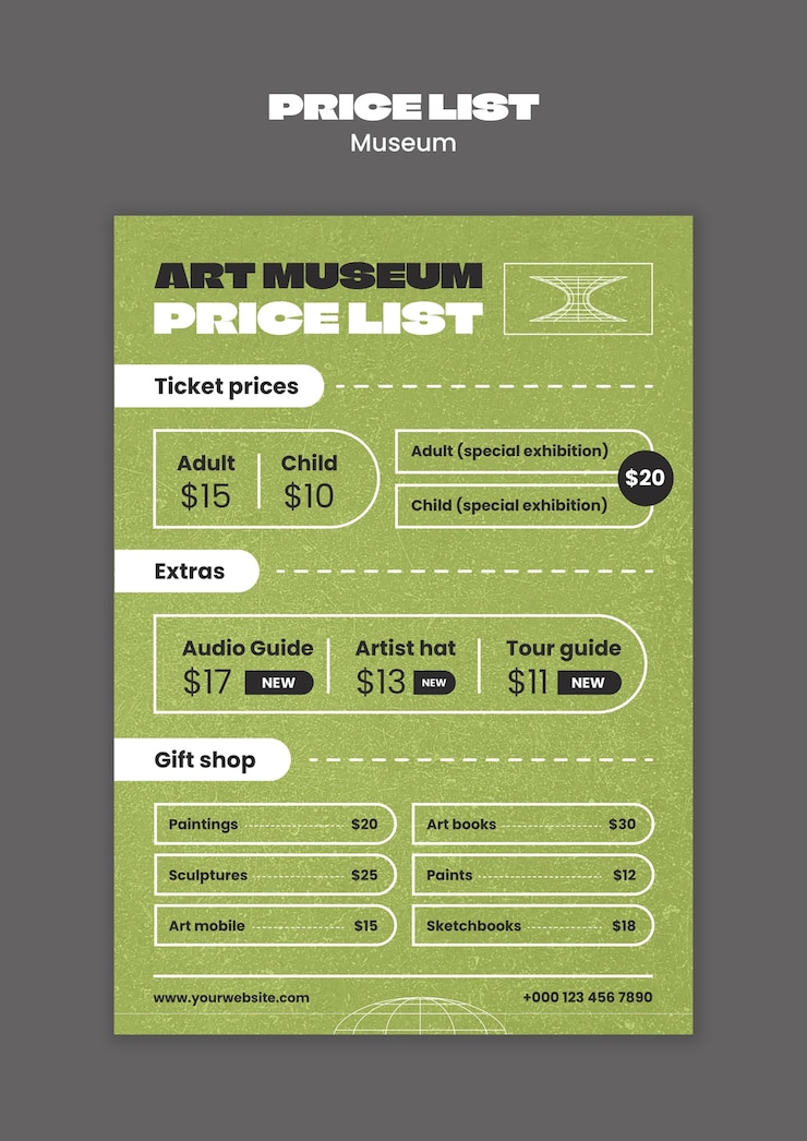 Free PSD museum template design