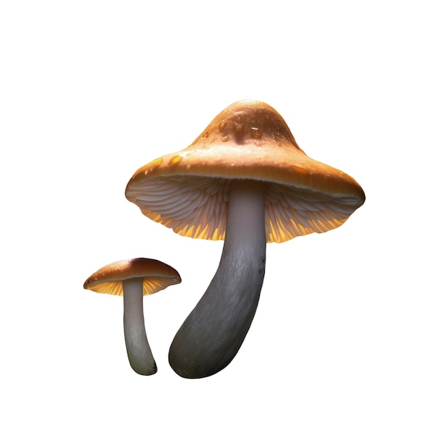 Free PSD mushrooms  isolated