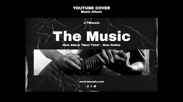 Music album release youtube cover