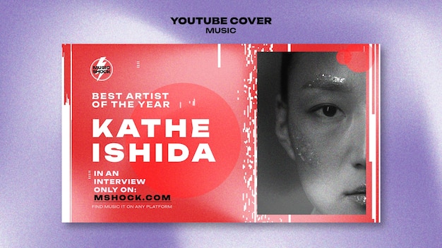 Music artistry youtube cover template