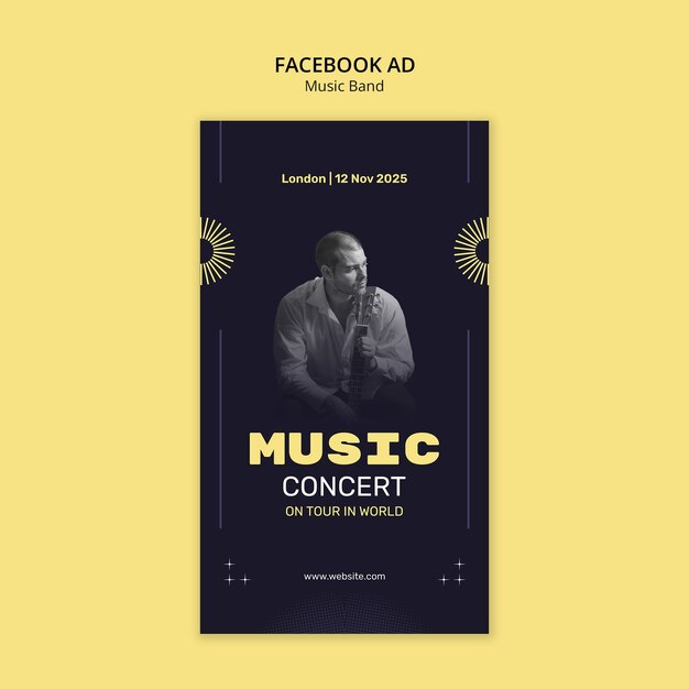 Music band festival template