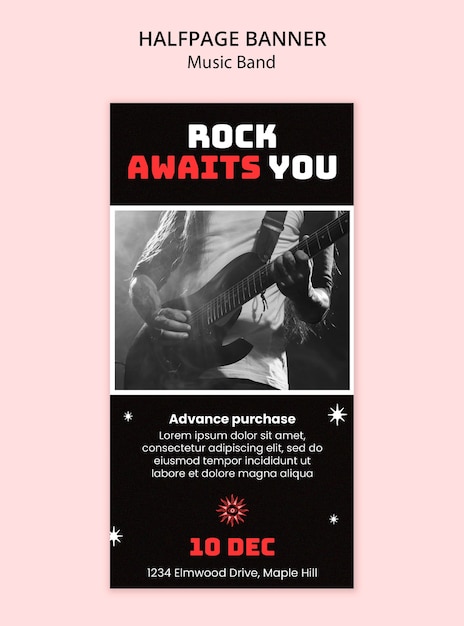 Music band template design