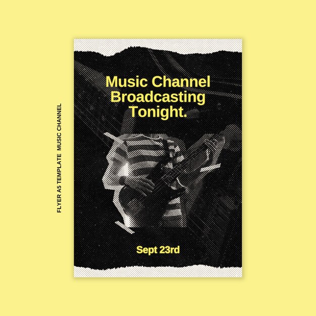 music channel template design