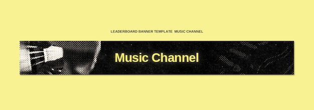 Free PSD music channel template design