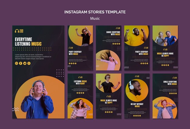 Музыкальные события в Instagram истории