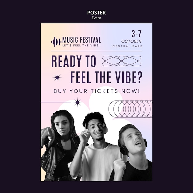 Music Event Poster Template – Free PSD Download